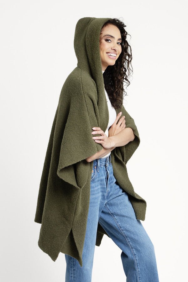 Stylish Oversized Hooded Kimono Robe - Lightweight & Comfortable Loungewear for Women - Perfect for Yoga, Spa, and Relaxation at Home