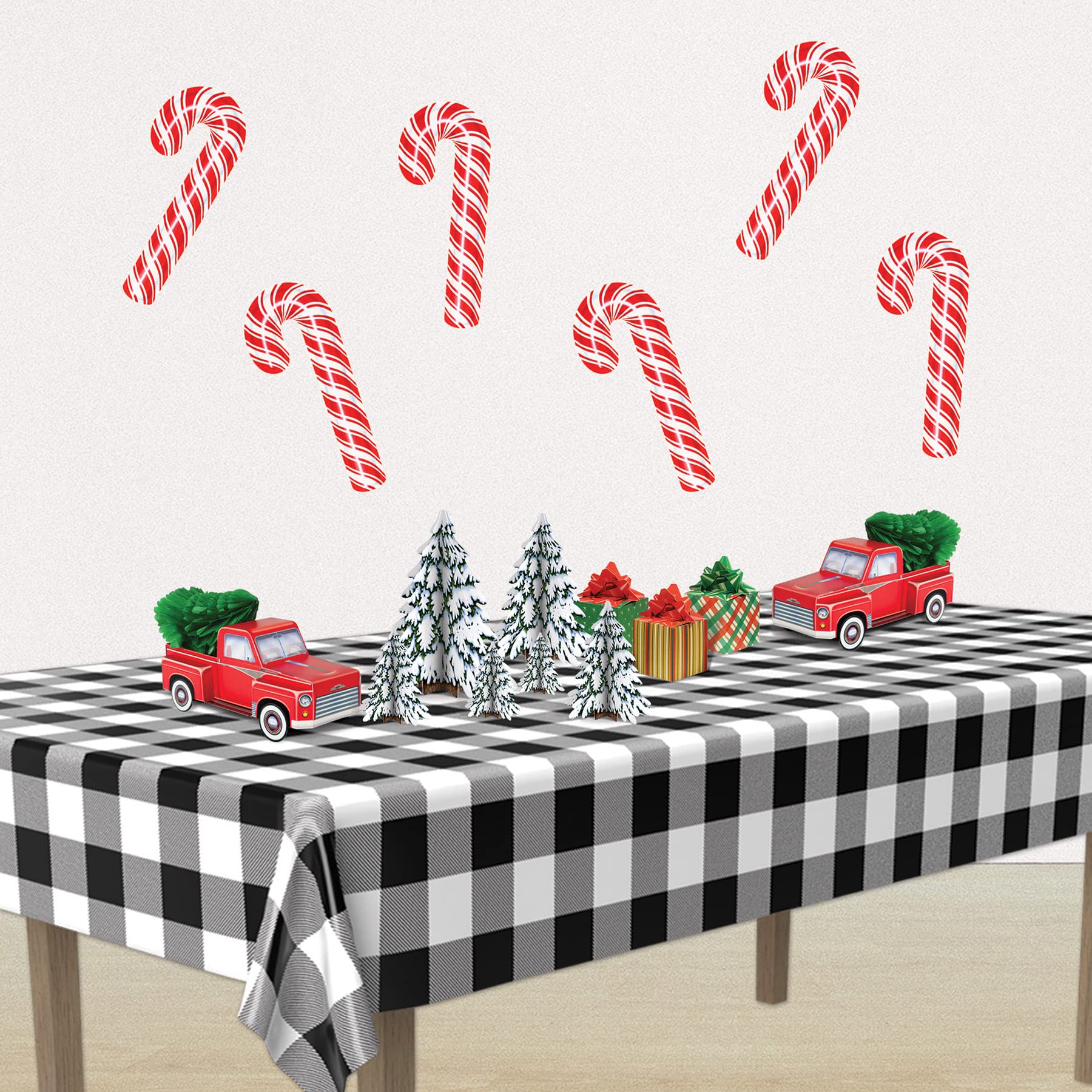 Beistle Christmas Decorations - Red and White Holiday Party Supplies for Xmas Tree, Home & Office Decorations | Perfect for Christmas Parties, Festive Gatherings & Seasonal Celebrations