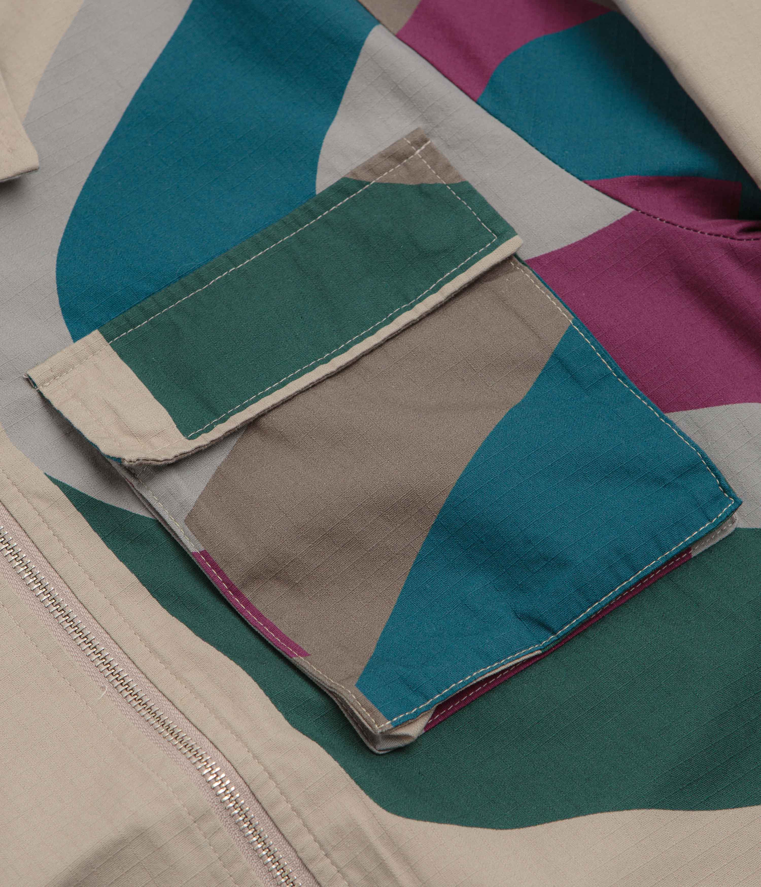 Parra The Wall Camo Jacket - Sand Color Camouflage Windbreaker for Men | Outdoor Hiking, Streetwear Fashion & Urban Exploration