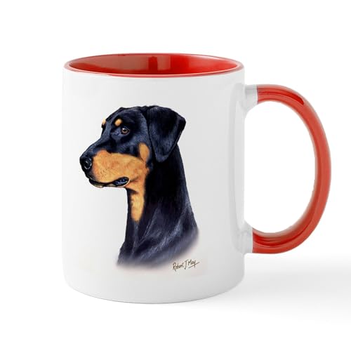 White/Red Inside - Doberman Mug