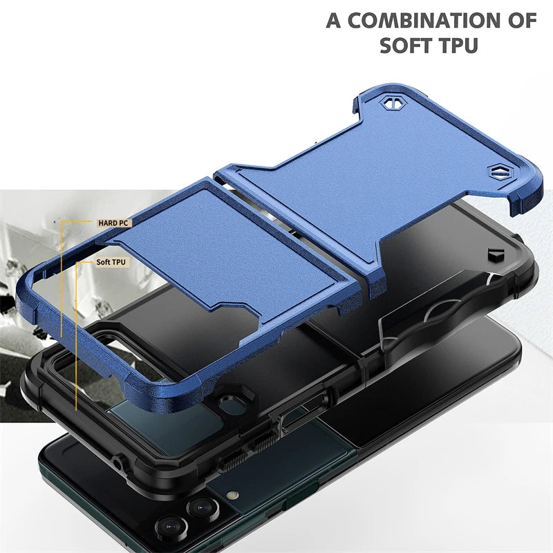 Military Grade Shockproof Case for Samsung Galaxy Z Flip 6 - Rugged Armor Protection for Outdoor, Sports & Daily Use