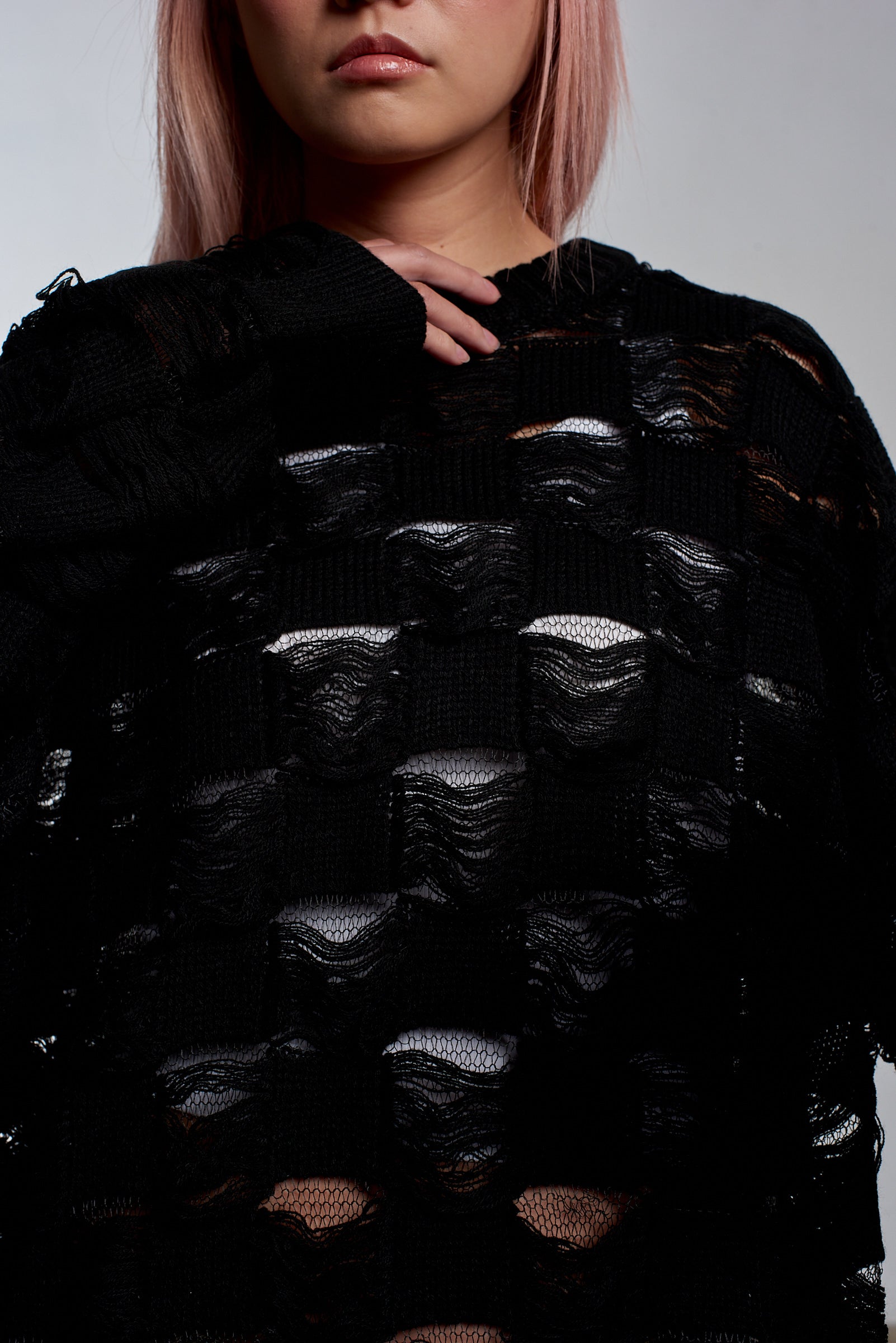Sheer Hell Knit - Stylish & Comfortable Women's Knitwear for Casual Wear, Layering & Night Out Outfits | Perfect for Fall & Winter Fashion