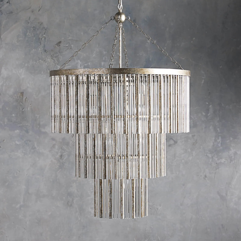 Andalucia 3 Tier Chandelier - Elegant Crystal Ceiling Light Fixture for Dining Room, Living Room & Bedroom | Modern Home Decor Lighting