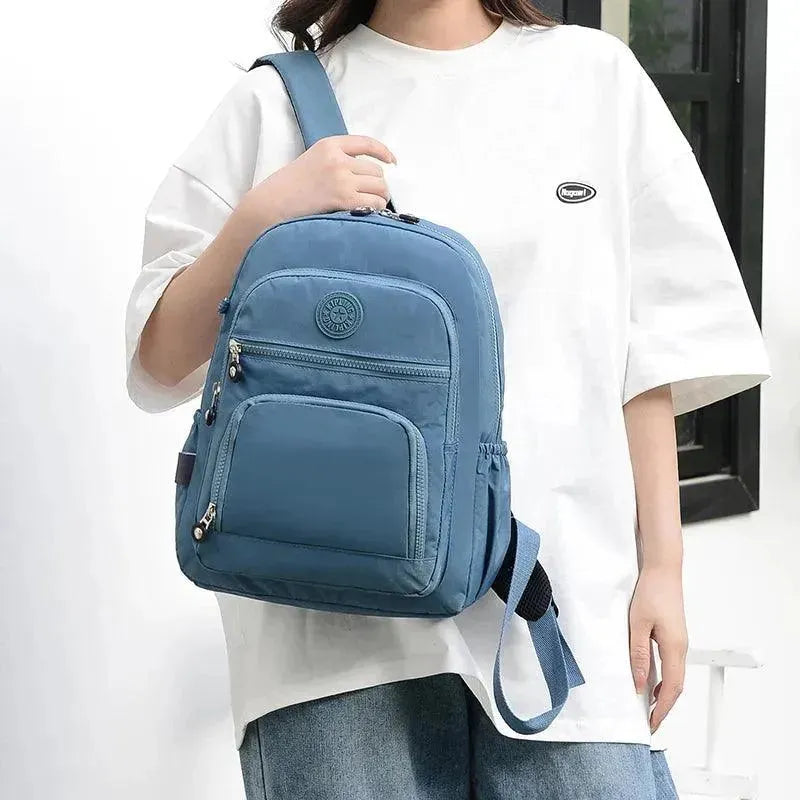 Stylish Korean Multi-Layer Backpack for Women & Men - Trendy Laptop Bag for College, Travel & Work - Durable & Water-Resistant School Backpack