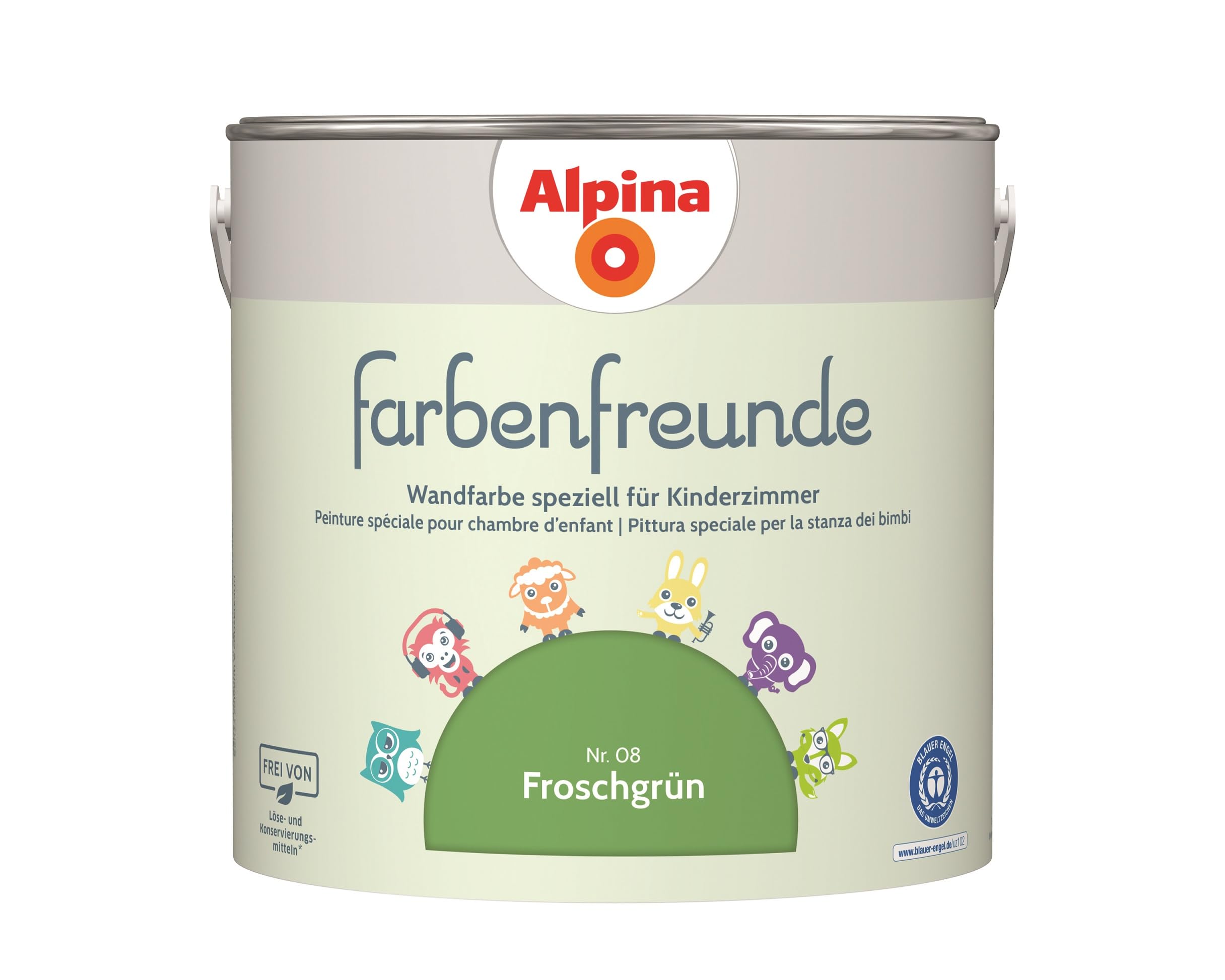 Farbenfreude Premium Wall Paint for Kids' Rooms - 2.5L Non-Toxic, Washable & Vibrant Colors | Perfect for Nursery, Playroom & Children's Bedroom Decor