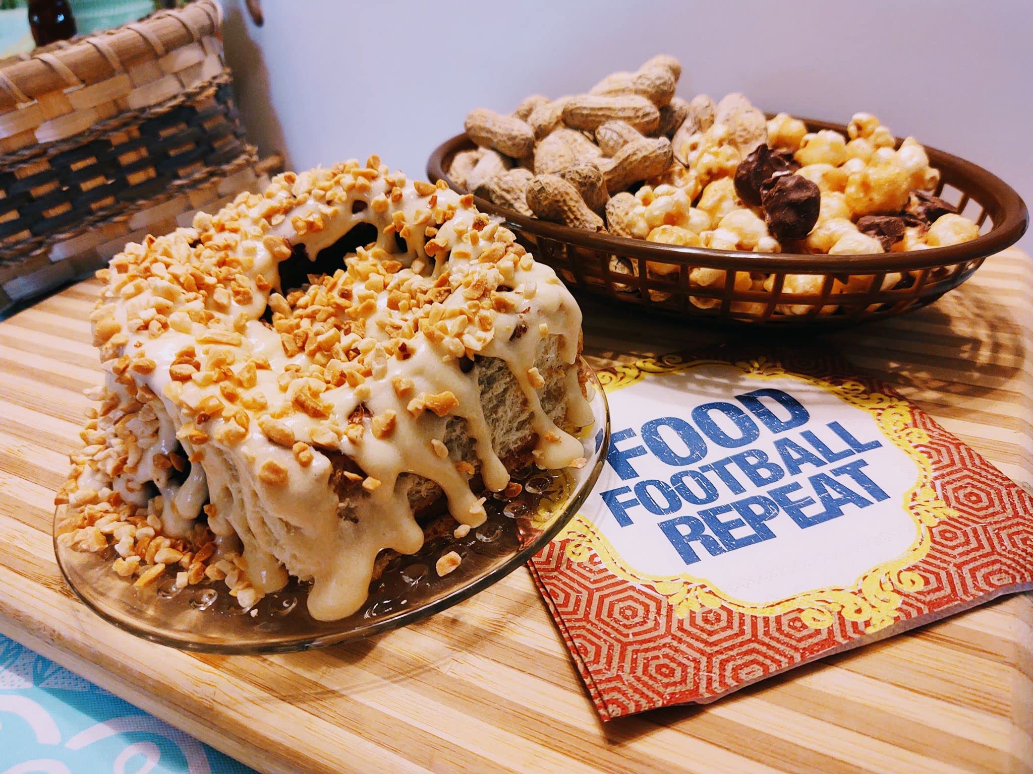 Gourmet Nutty Peanut Butter Cinnamon Rolls - Pack of 12 (6 oz Each) | Fresh Baked Breakfast Pastries, Sweet Snacks for Brunch & Coffee Time