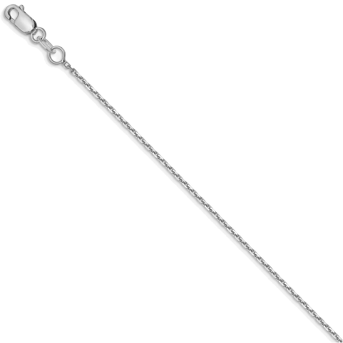 14K White Gold Sand Dollar Pendant Necklace - 18