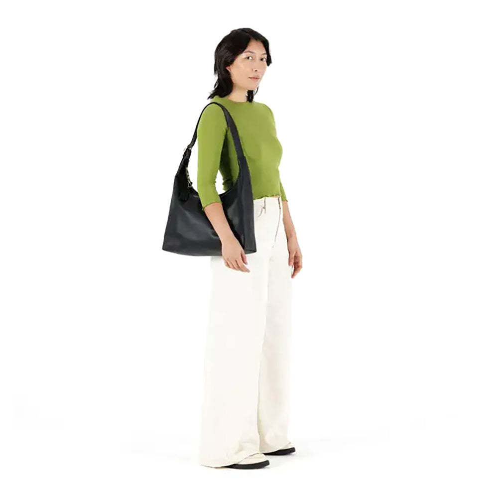 Eco-Friendly Recycled Leather Shoulder Bag for Women - Stylish & Sustainable Handbag for Work, Travel & Everyday Use