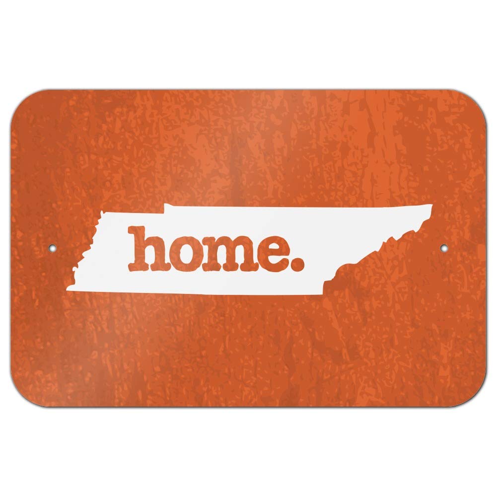 Officially Licensed Tennessee TN Home State Textured Orange Wall Sign - Perfect for Home, Office & Business Decor | Rustic & Unique Gift Idea