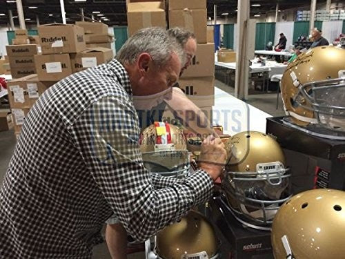 Joe Montana Autographed Notre Dame Fighting Irish Schutt Authentic NCAA Football Helmet - Collectible Memorabilia for Sports Fans and Home Decor