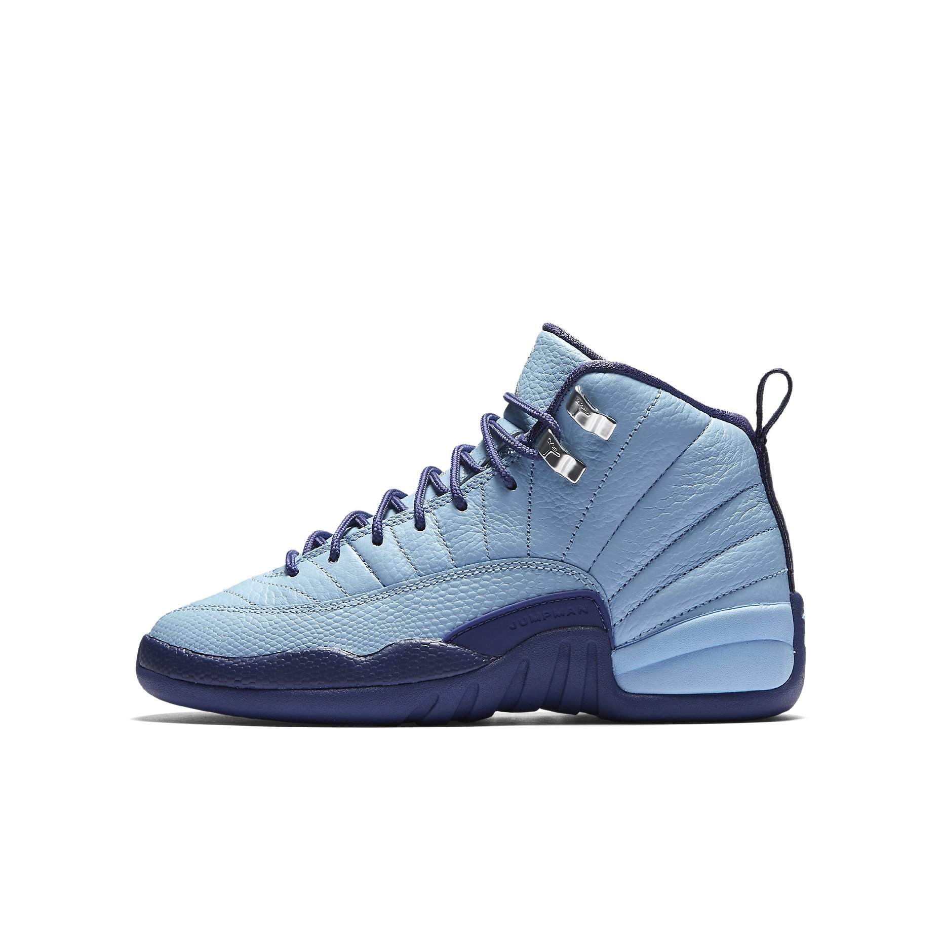Nike Air Jordan 12 Retro GS Kids Basketball Shoes - Light Aqua/White (510815-100) | Comfortable Sneakers for Boys & Girls | Perfect for School, Sports & Casual Wear