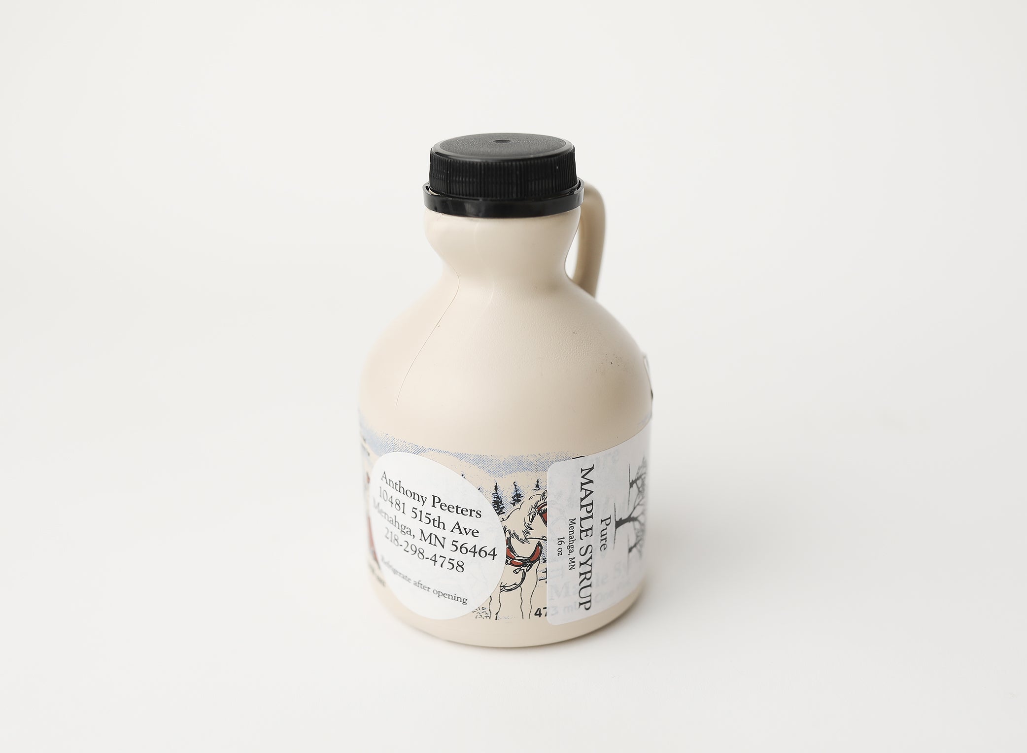Pure Organic Maple Syrup - 16oz Glass Bottle | Grade A Dark Color, Rich Flavor | Perfect for Pancakes, Waffles, Coffee & Baking | All-Natural Sweetener