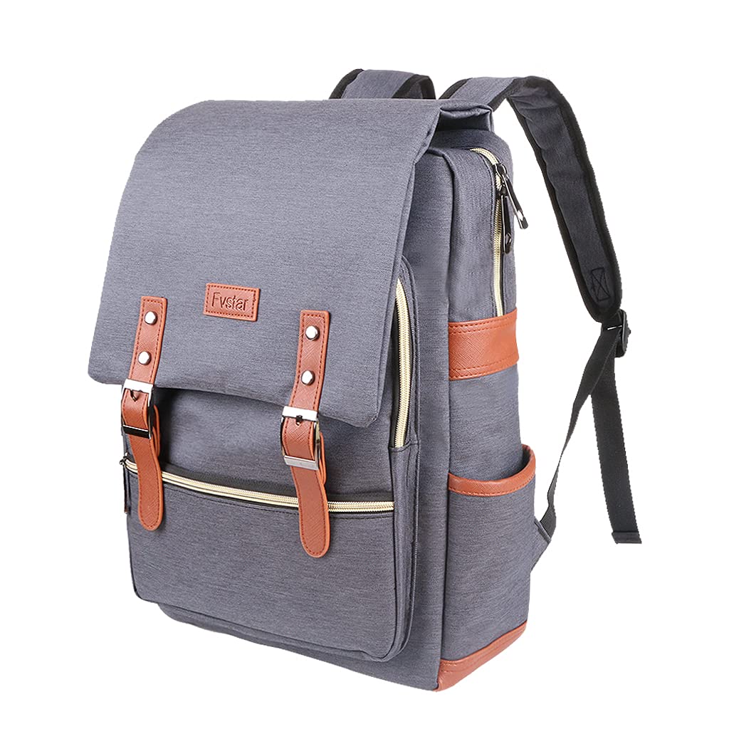 Fvstar 15.6 Inch Slim Laptop Backpack for Women - Vintage Business Backpack with Large Capacity, Lightweight Travel Rucksack for Work, School & Daily Commute | Perfect for Office, College & Airplane Carry-On