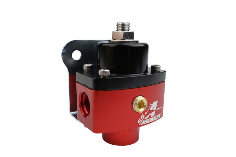 Aeromotive Adjustable Fuel Pressure Regulator - Billet 2 Port AN 6 for Carbureted Engines - Perfect for High-Performance Racing & Classic Car Restoration Projects