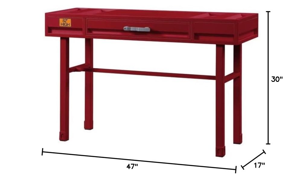 Red Acme Cargo Vanity Desk for Home & Office Use