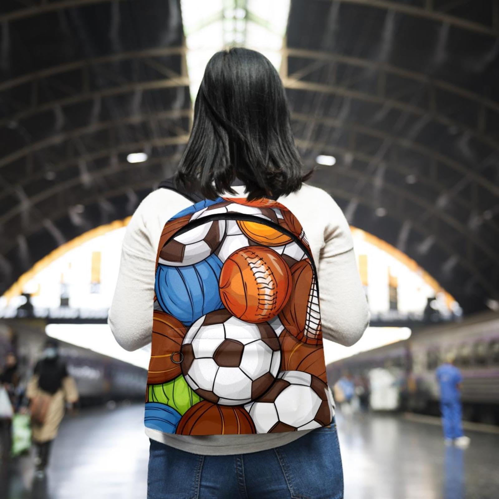 Best Travel Backpack for Women & Men - Durable Sports Backpack for Basketball, Football, Volleyball Balls | Perfect for Gym, School, Hiking & Outdoor Adventures
