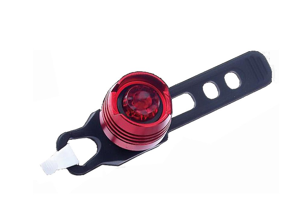 Premium CNC LED Aluminum Alloy Bike Tail Light - Diamond Ruby Red Rear Bicycle Lamp for Night Cycling Safety | Waterproof & Bright for Road, Mountain, Commuter Bikes