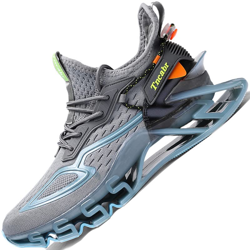 **DZUJY Men's Athletic Running Shoes - Lightweight Breathable Sneakers for Trail, Tennis, Gym & Casual Wear - White, Black, Grey - Size 8-13 | Perfect for Walking, Hiking & Basketball**