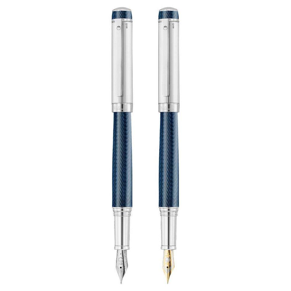 Waldmann Fountain Pen - Premium Blue Ocean Wave Design for Elegant Writing, Perfect for Business Signatures, Journaling & Gift Giving