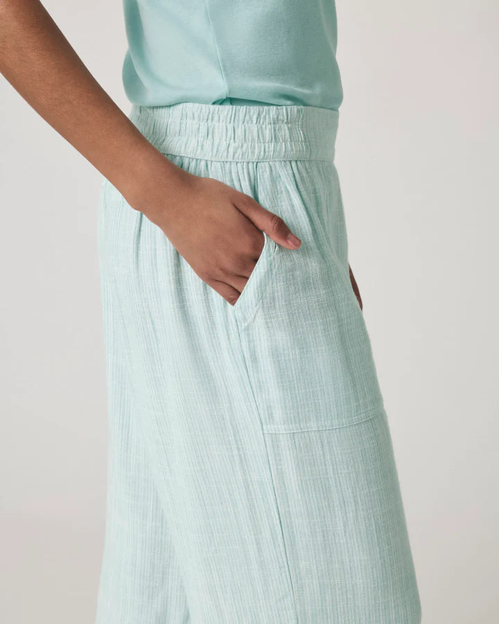 Layla Women's Linen Blend Striped Pants - Comfortable & Stylish Casual Trousers for Summer, Travel, and Office Wear