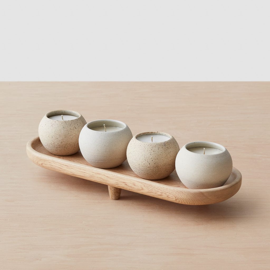 Camino Scented Candle with Decorative Tray Set - Aromatherapy Home Decor for Living Room, Bedroom & Bathroom Relaxation