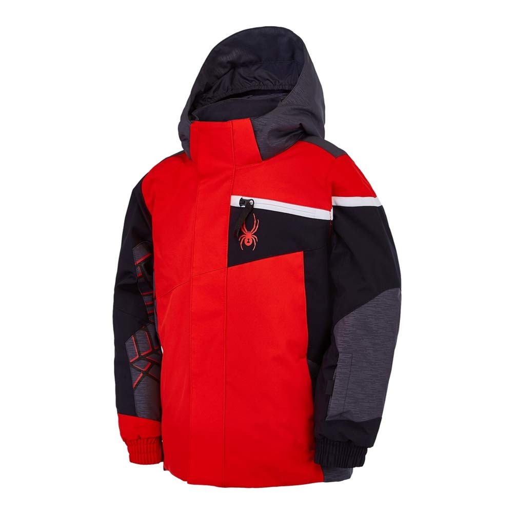 Spyder Boys' Mini Challenger Waterproof Ski Jacket - Insulated Winter Snow Jacket for Kids - Perfect for Skiing, Snowboarding & Outdoor Winter Activities