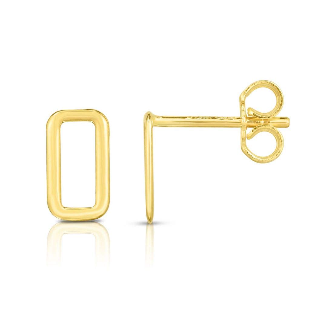 14K Gold Plated Yellow Finish Earrings with Push Back Clasp - Elegant Jewelry Gifts for Women, Perfect for Weddings, Parties & Everyday Wear