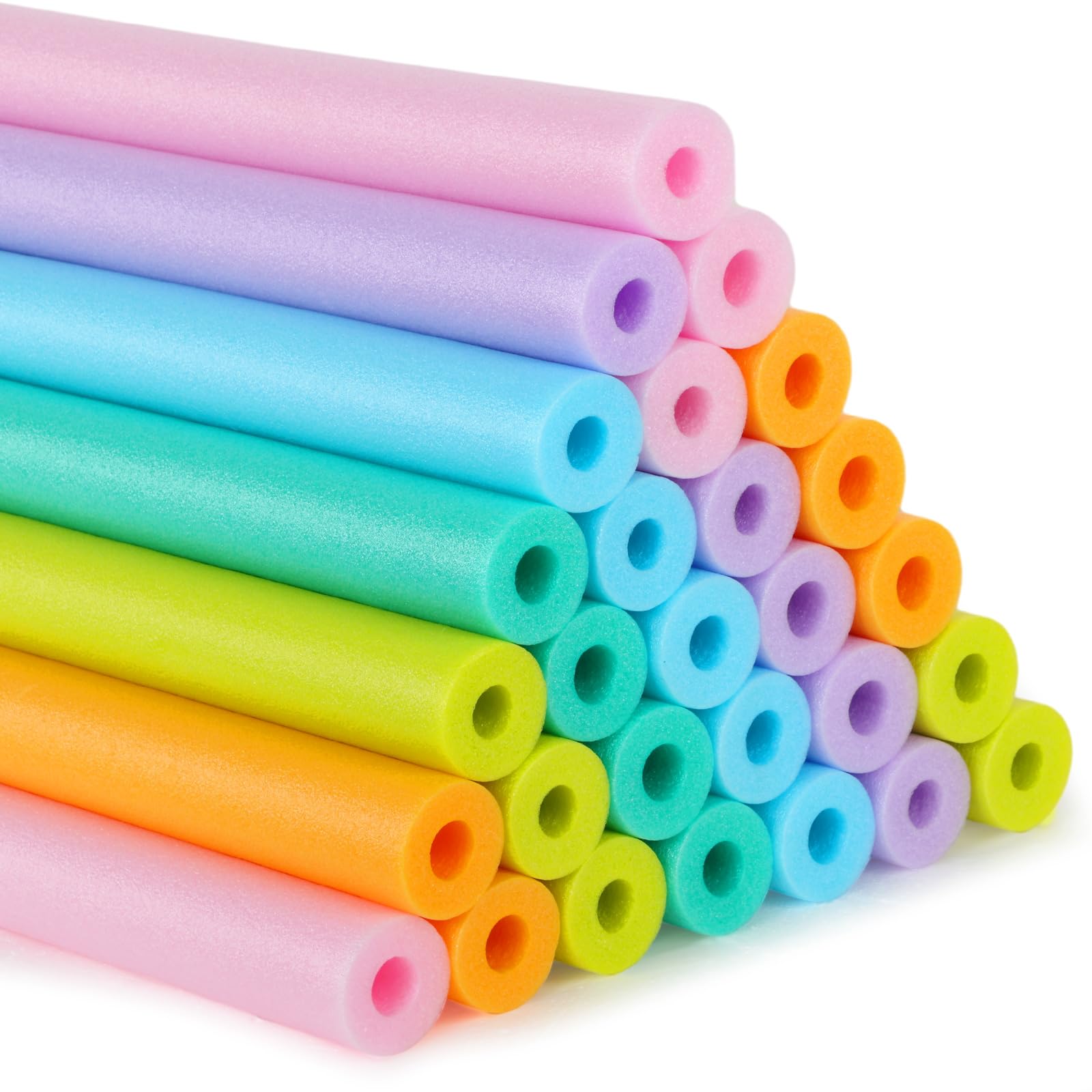 30 Pack Bulk Pool Noodles - 39 Inch Extra Long Foam Swim Noodles for DIY Decorations, Floating Crafts & Water Activities | Perfect for Pool Parties, Summer Fun & Kids Swimming Aids