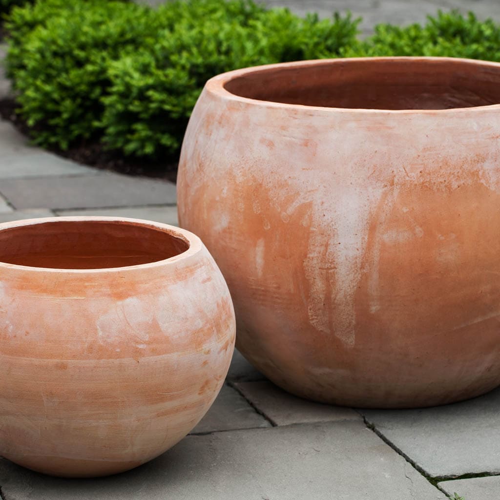 Campania International Paseo Terra Cotta Bowl Set of 2 - Perfect for Serving Pasta, Salad & Appetizers at Dinner Parties & Outdoor Gatherings