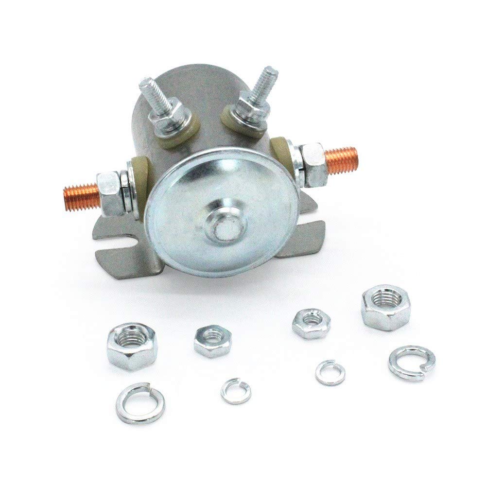 12V 150A Continuous Duty Solenoid Relay for Golf Carts - Heavy Duty 66-702 Replacement Part (114208/114218) - Perfect for EZGO, Club Car & Yamaha Golf Cart Upgrades & Repairs