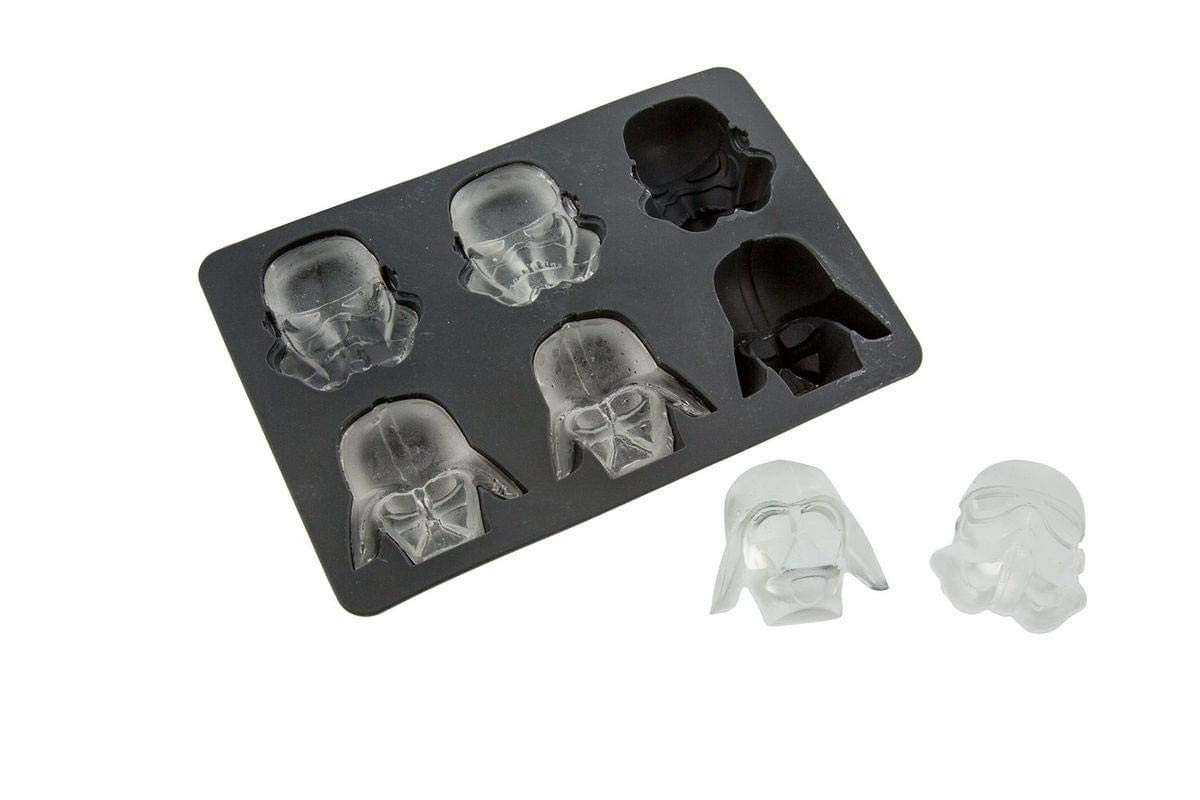 Star Wars Darth Vader & Stormtrooper Silicone Ice Cube Trays - 6-Piece Set for Cocktails, Baking & DIY Crafts - Food Grade Mold for Ice Cubes, Chocolate, Candy & Soap Making - Perfect for Star Wars Parties & Gifts