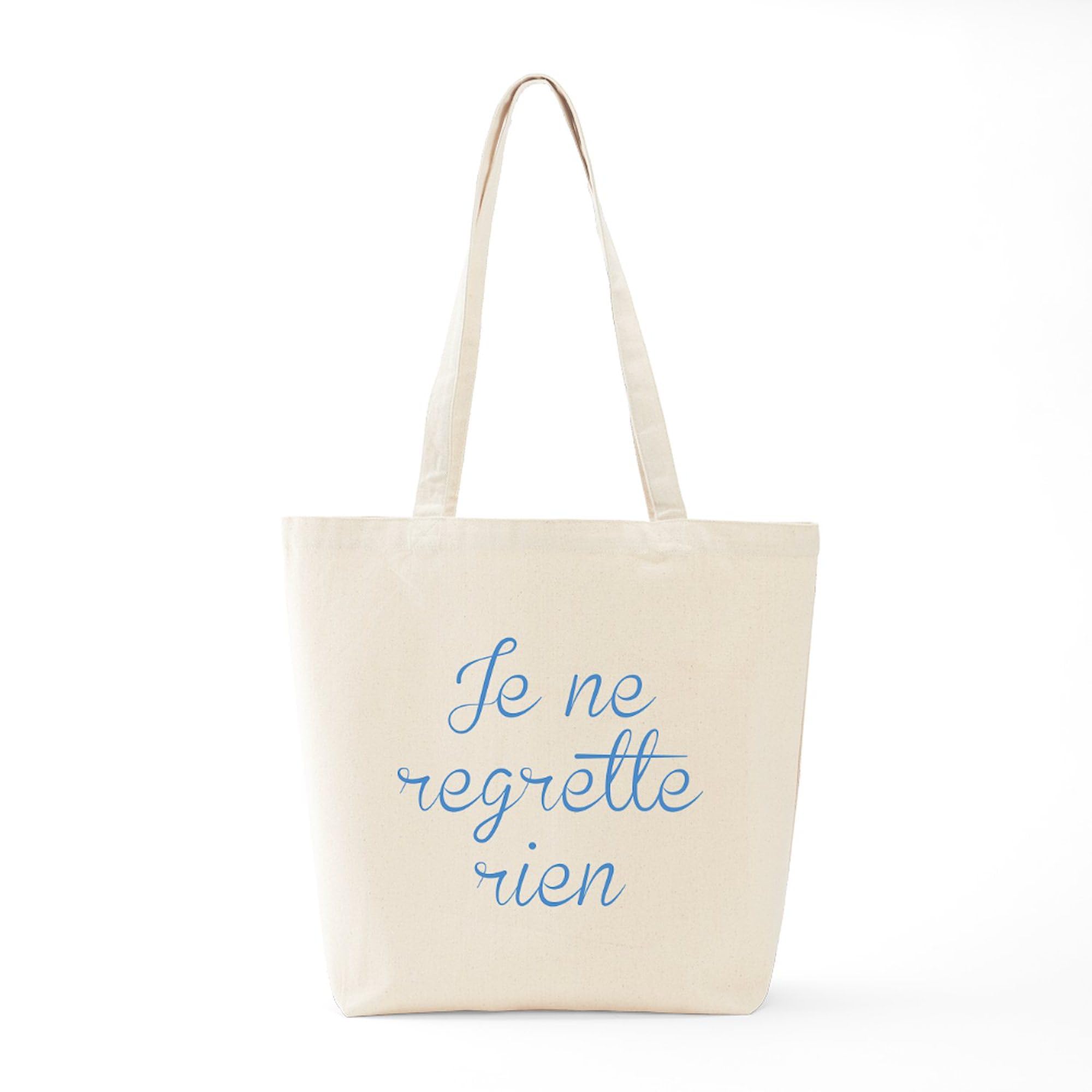 Je Ne Regrette Rien Tote Bag - Natural Canvas Reusable Shopping Bag for Groceries, Beach & Daily Use | Eco-Friendly & Durable