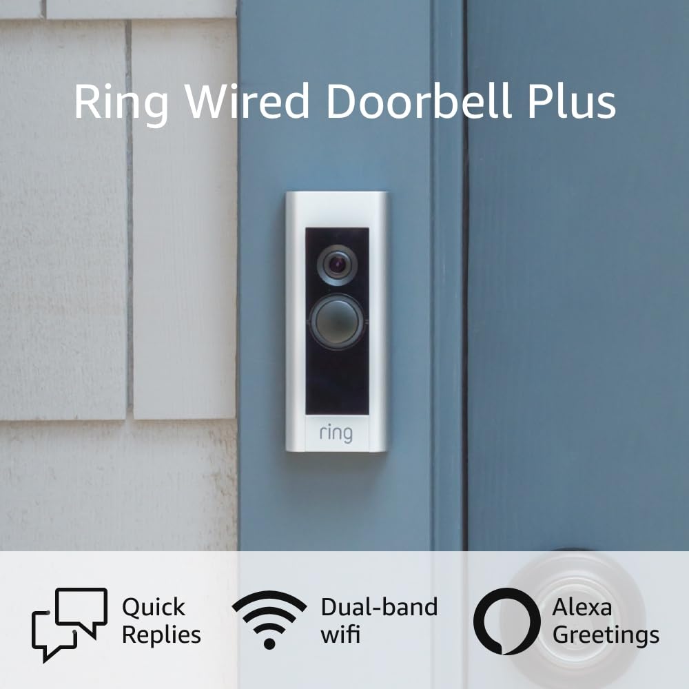 Ring Wired Video Doorbell Pro with HD Camera, Motion Detection & 2-Way Talk - Compatible with Ring Chime Pro - Perfect for Home Security & Smart Doorbell System for Apartments, Houses & Offices
