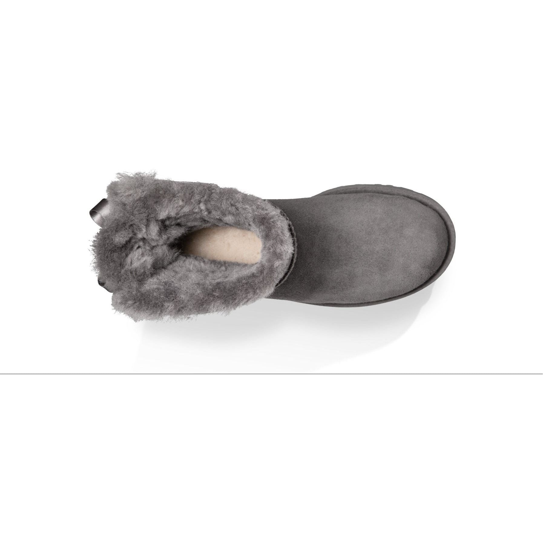 UGG Women's Mini Bailey Bow II Boots - Cozy Winter Boots for Women, Grey Suede with Bow Detail | Perfect for Cold Weather, Snow, and Casual Outfits