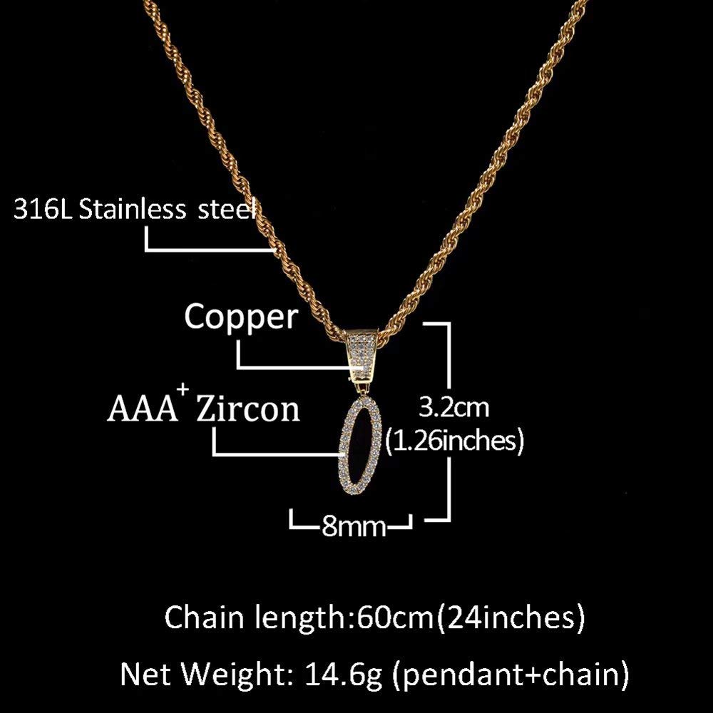 Custom Cursive Name Necklace - Iced Out A-Z Initial Pendant with Diamond Tennis Chain in Silver/Gold for Men & Women | Hip Hop Jewelry Gift for Birthday, Anniversary & Special Occasions