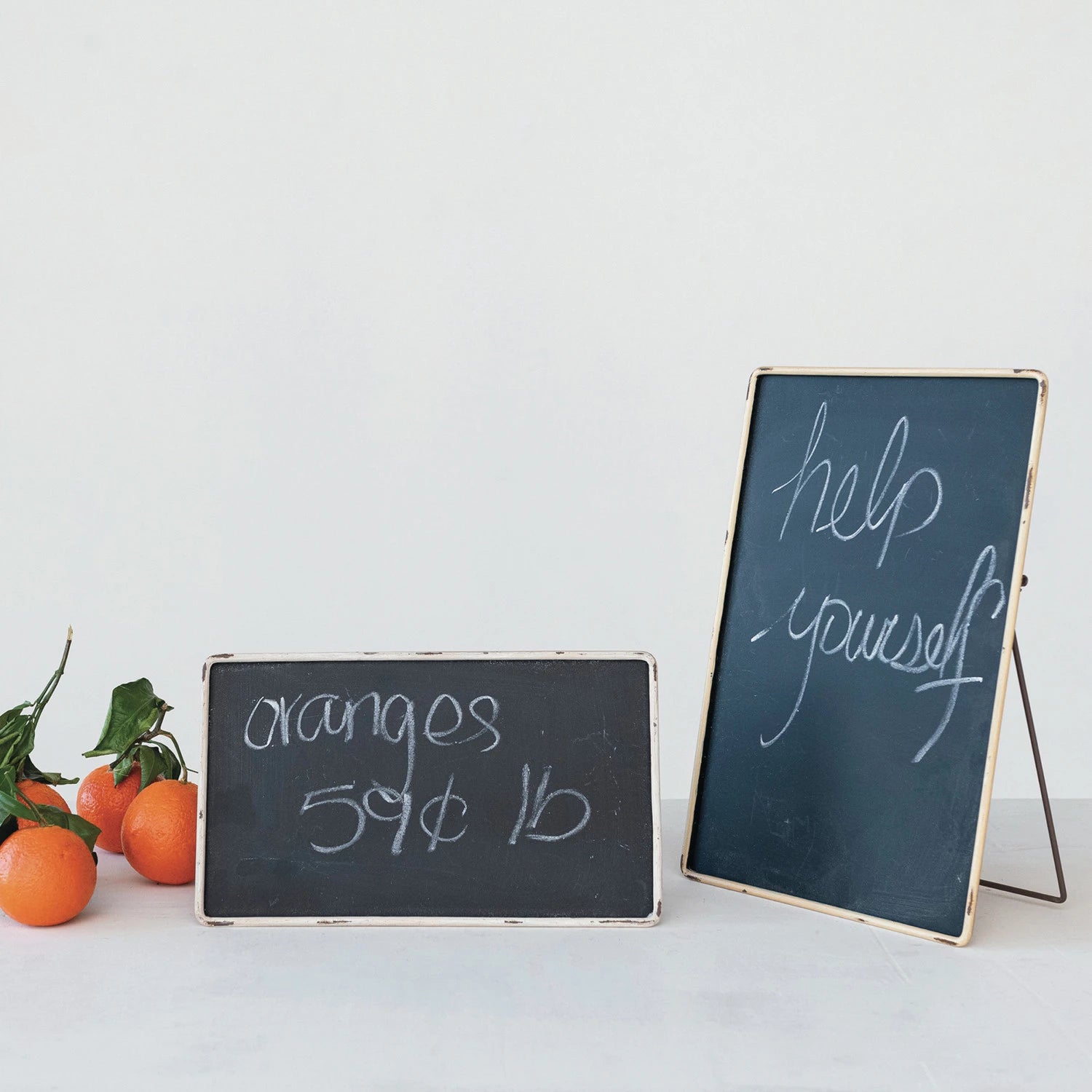 Premium Horizontal Chalkboard - 24x36 Inch Reusable Writing Surface for Classrooms, Restaurants & Home Decor | Durable Framed Blackboard for Teaching, Menu Boards & Creative DIY Projects
