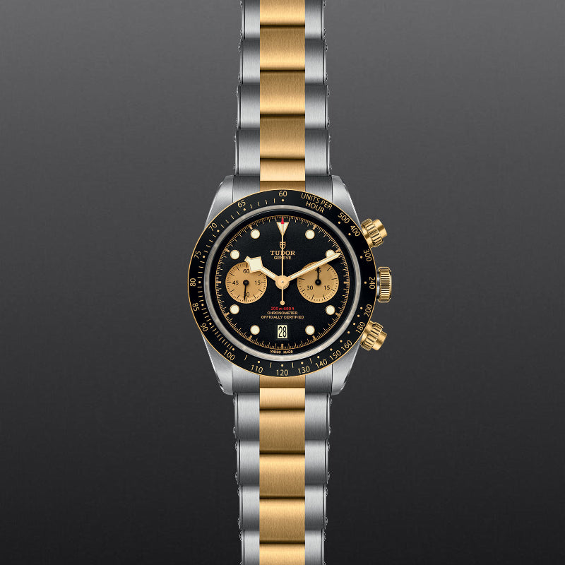 Black Bay Chrono S&G Luxury Men's Watch - Premium Stainless Steel & Gold Timepiece for Diving, Business & Formal Occasions