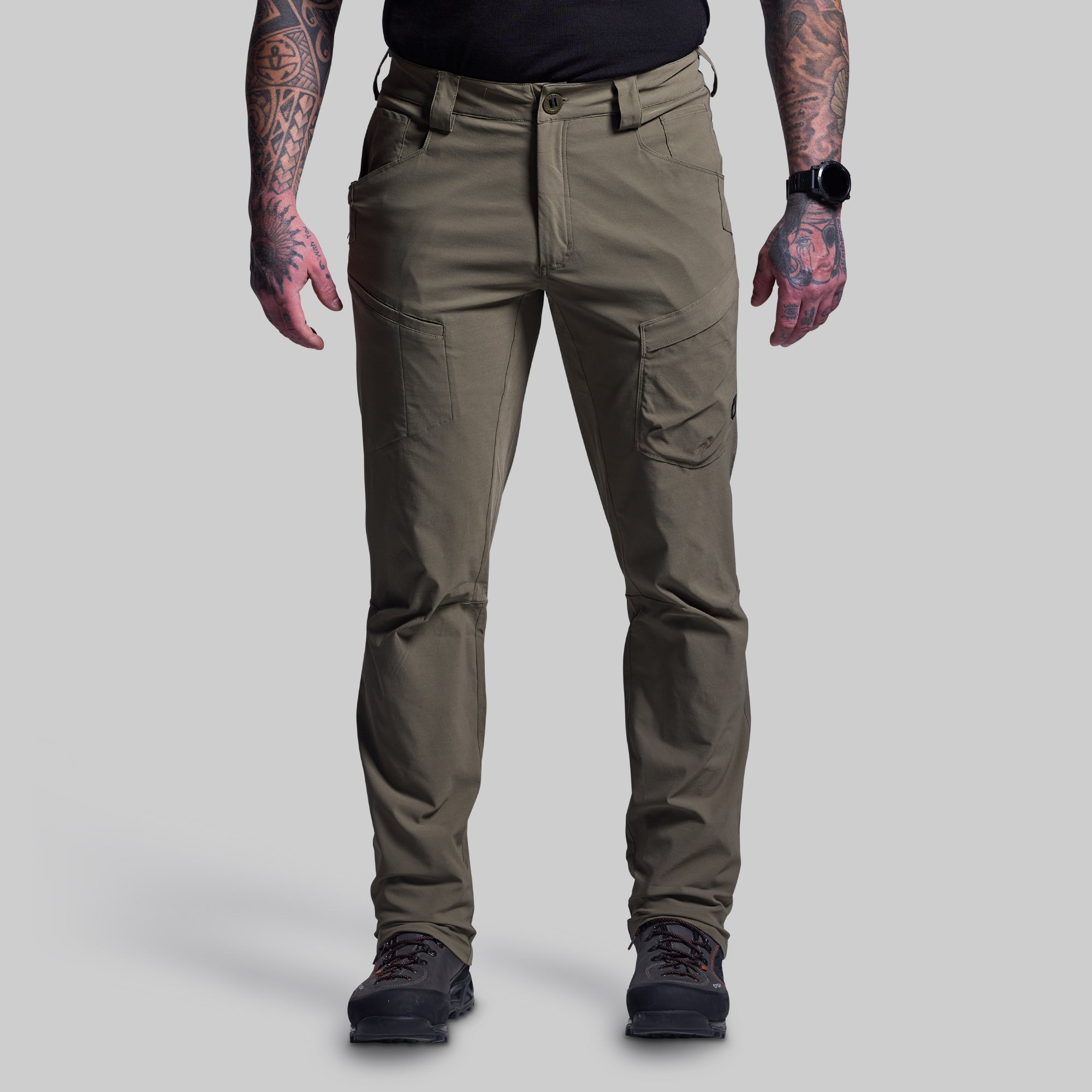 Men's Outdoor Tactical Pants - Durable OD Green Hiking & Work Pants for Camping, Hunting & Adventure Activities