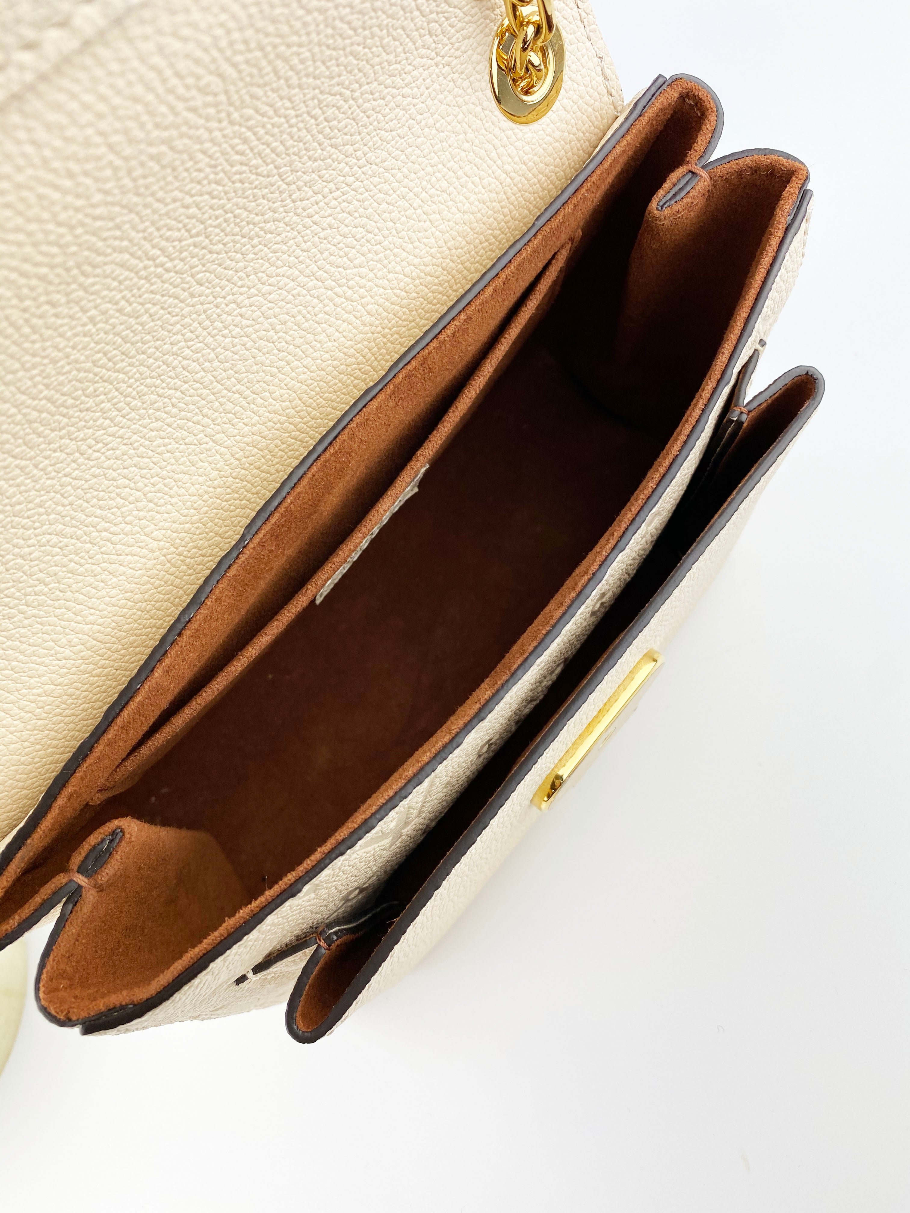 Authentic Louis Vuitton Beige Vavin BB Crossbody Bag - Luxury Leather Handbag for Women, Perfect for Date Night & Office Use