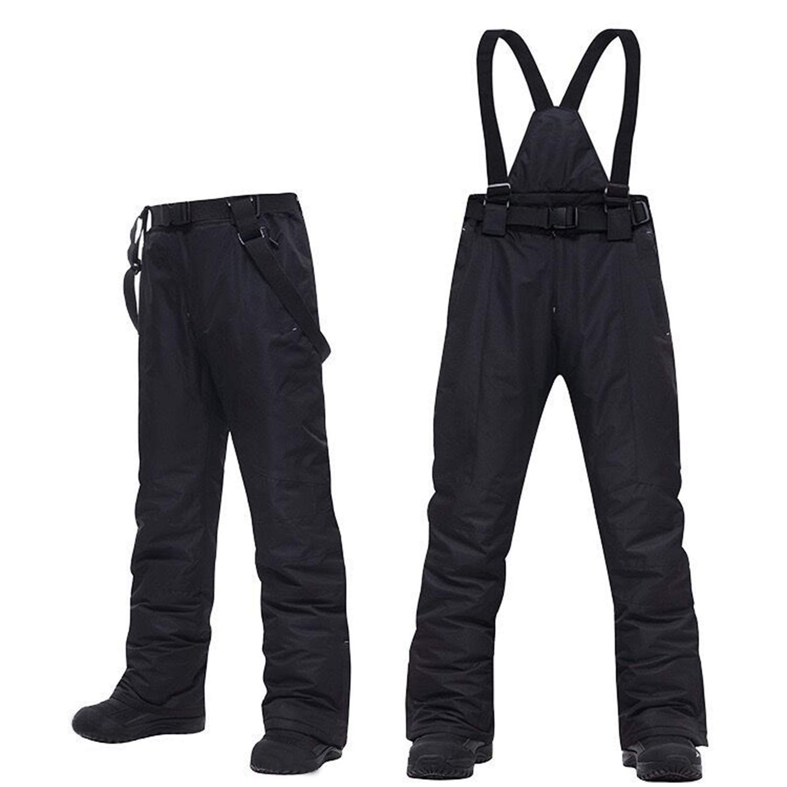 Men's Waterproof Insulated Snow Bibs - Windproof Ripstop Snowboard & Ski Overalls for Winter Sports - Perfect for Snowboarding, Skiing, and Cold Weather Outdoor Activities