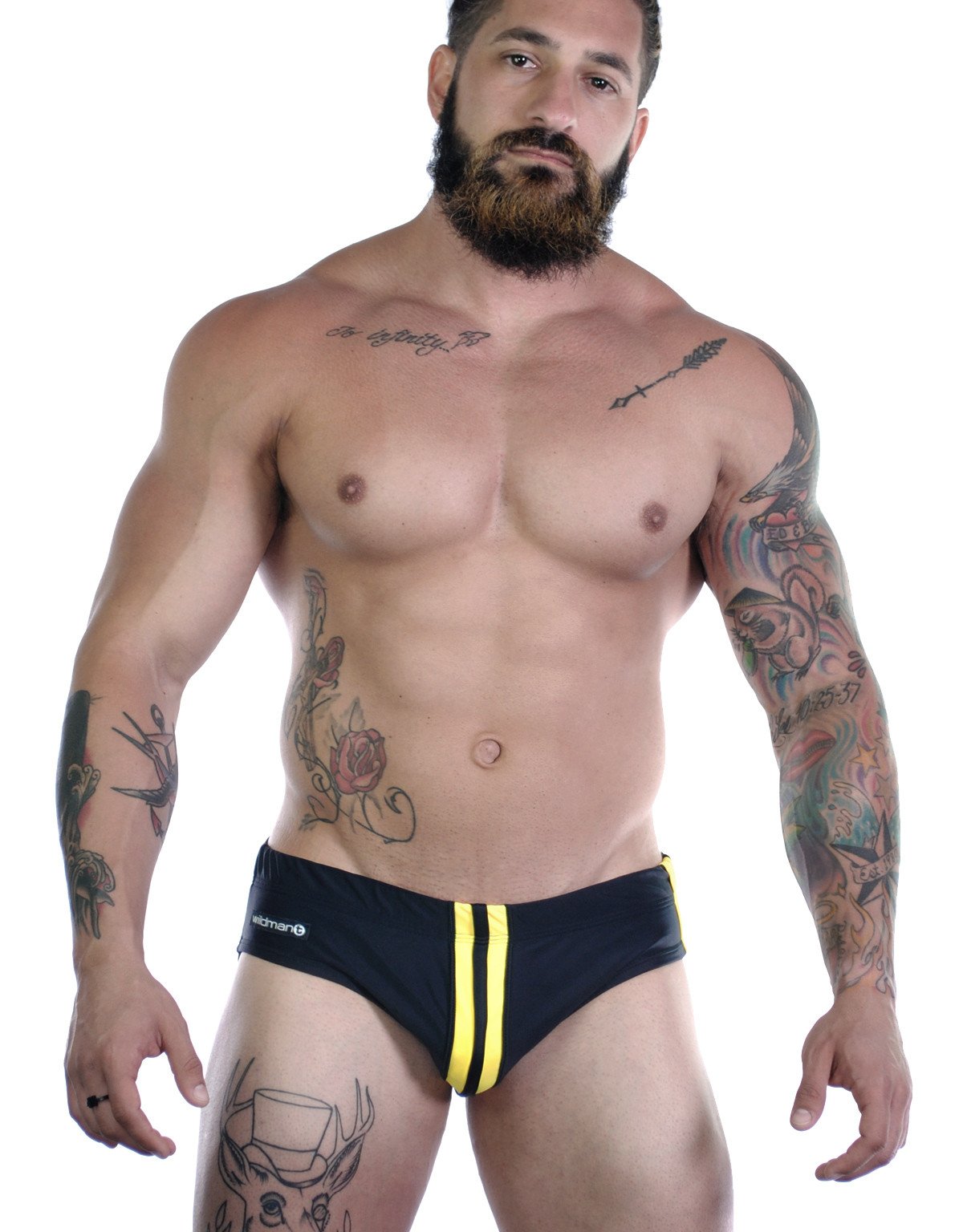 Wildmant Sportivo Bikini - Black & Yellow Two-Tone Swimwear for Women | High Waisted Bikini Set for Beach, Pool & Summer Vacations