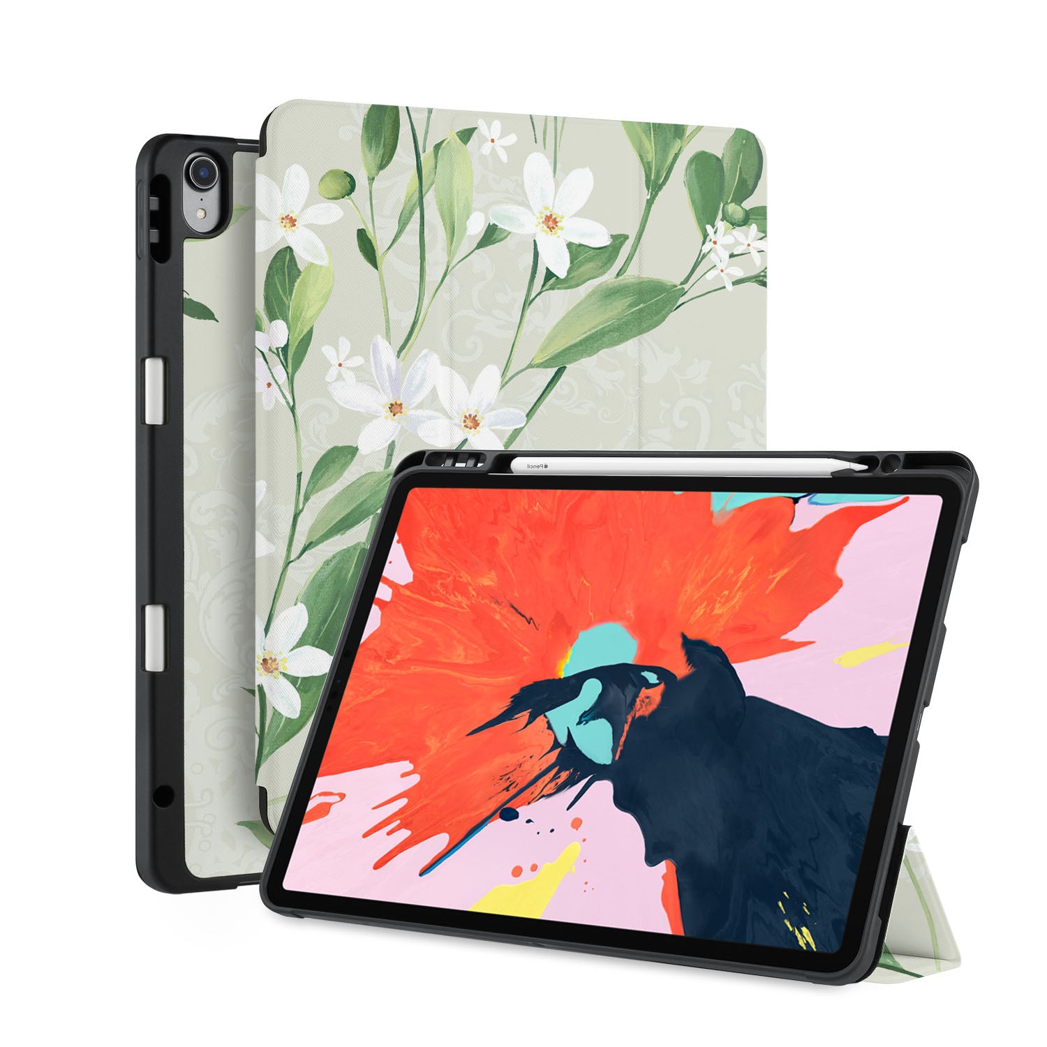 Premium Marble iPad Trifold Case - Slim Protective Cover for iPad Air/Pro with Auto Sleep/Wake | Perfect for Work, Travel & Home Use