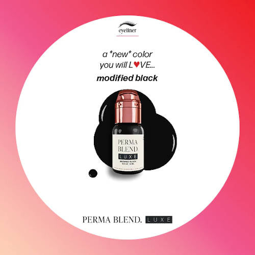 Perma Blend Luxe Modified Black Pigment - Professional Tattoo Ink for Vibrant, Long-Lasting Body Art - Perfect for Tattoo Artists and Permanent Makeup