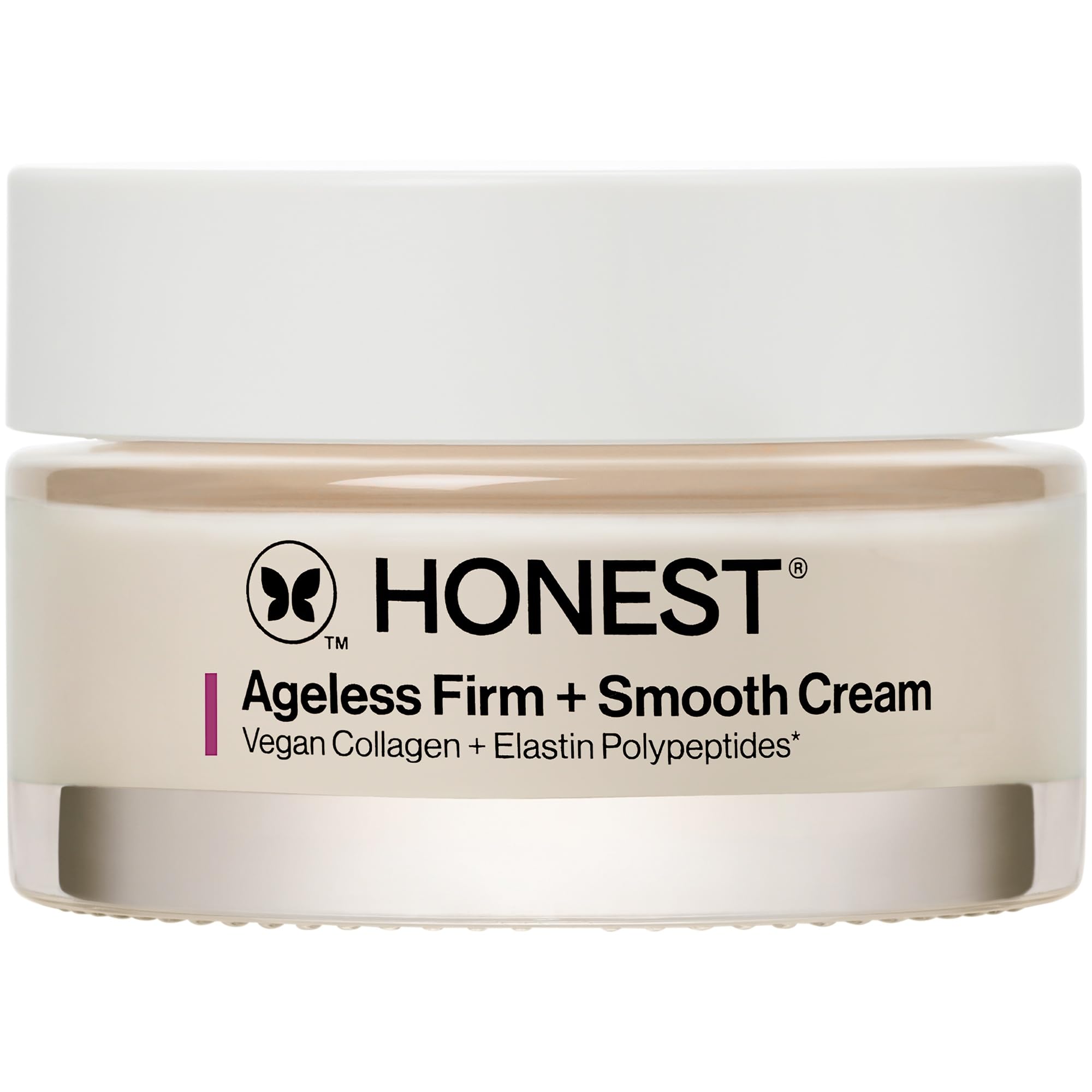 **Honest Beauty Ageless Firm and Smooth Cream – Vegan Collagen & Elastin Polypeptides for Firmer, Smoother Skin | Fragrance-Free, EWG Verified, Vegan, Cruelty-Free | 1.7 fl oz | Perfect for Daily Anti-Aging Skincare Routine**