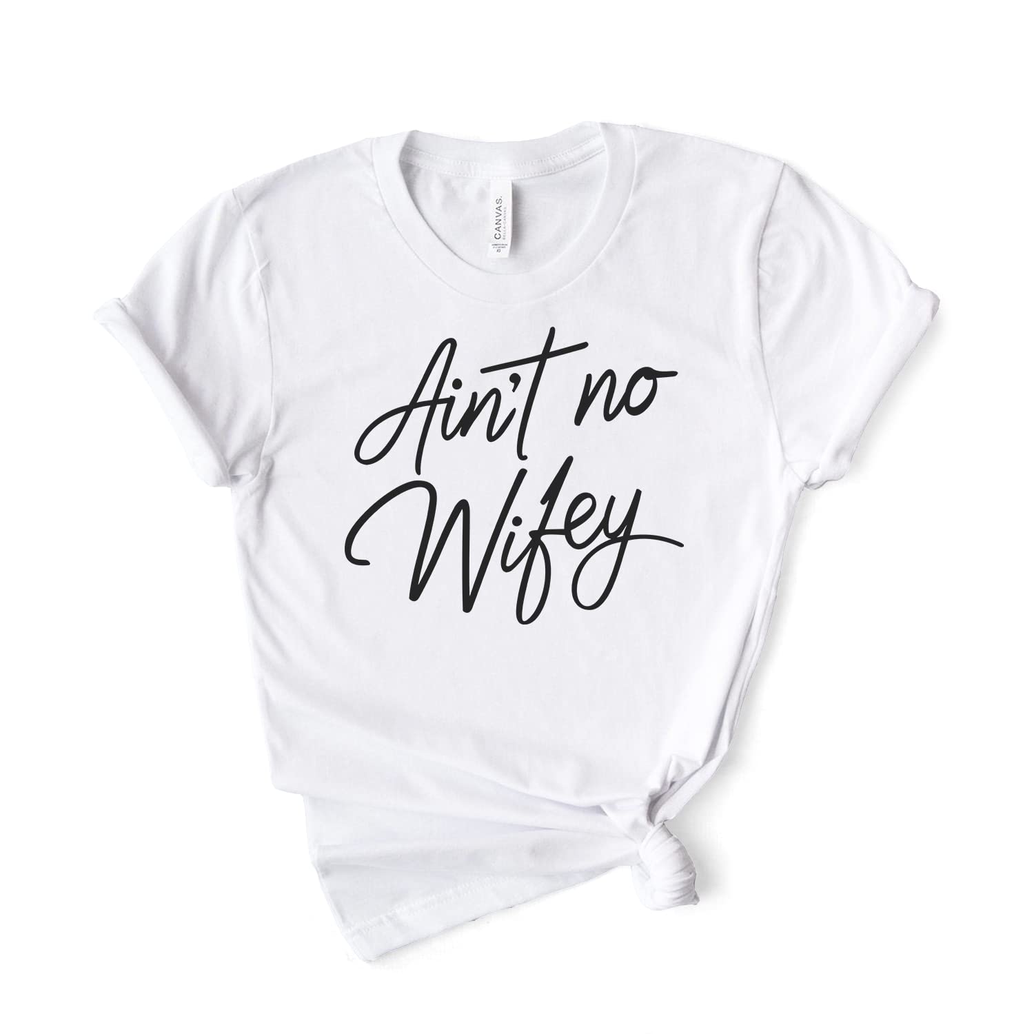 Feminist T-Shirt - No Wifey Tee - Women's Rights & Empowerment Shirt - Softstyle Unisex Cotton Top for Everyday Wear - Perfect for Protests, Casual Outfits & Feminist Events