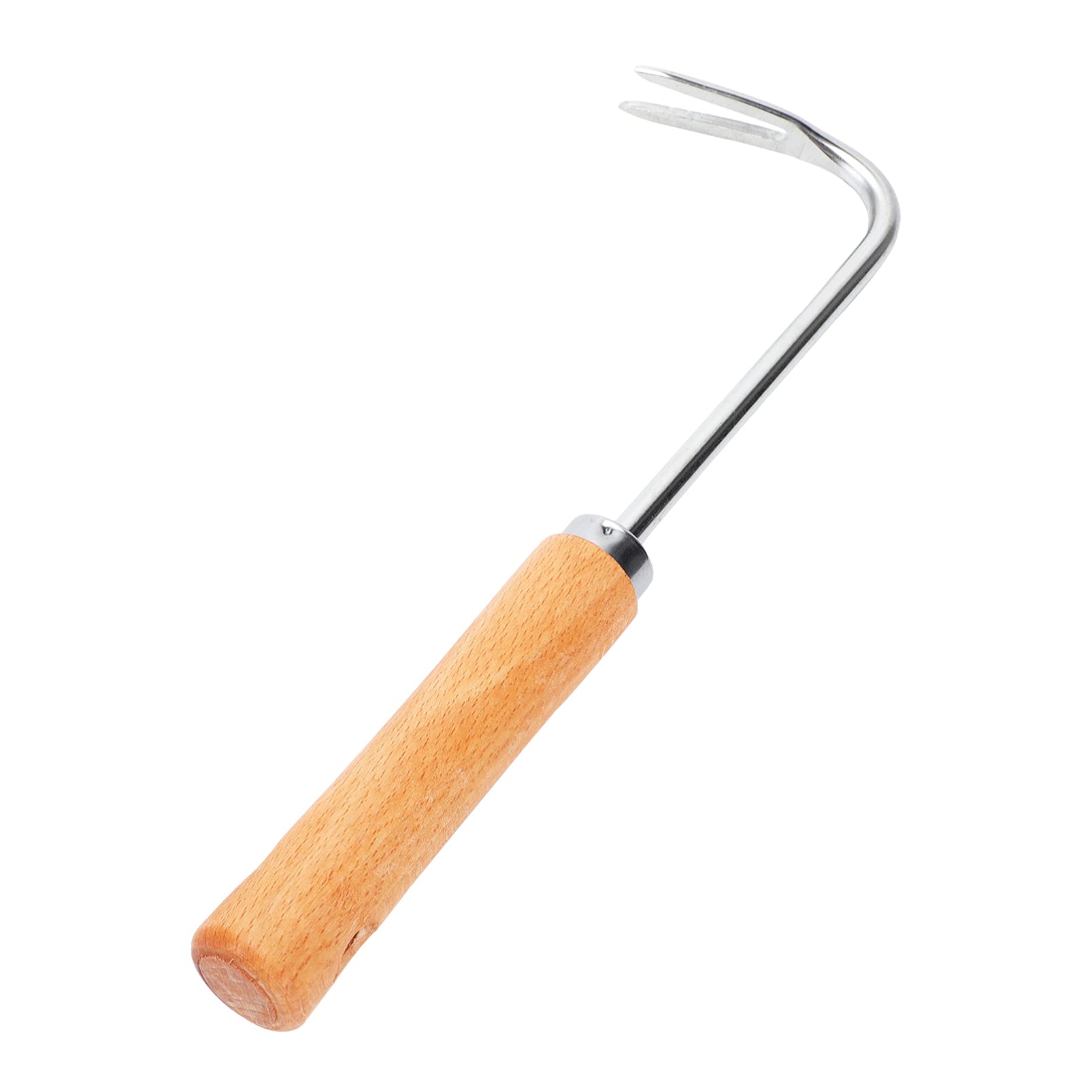 YARNOW Manual Hand Weeder Tool - Wood Handle Garden Weeding Fork for Lawn, Farm & Bonsai Care | Perfect for Organic Gardening, Weed Removal & Soil Cultivation