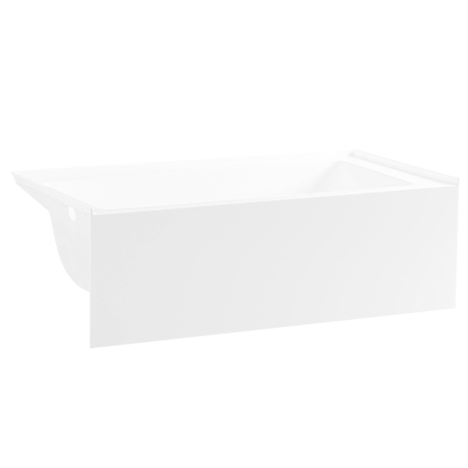 Aqua Eden VTAP663222L 66-Inch Acrylic Rectangular 3-Wall Alcove Bathtub - Left Hand Drain, Glossy White - Perfect for Modern Bathrooms & Spa-Like Retreats