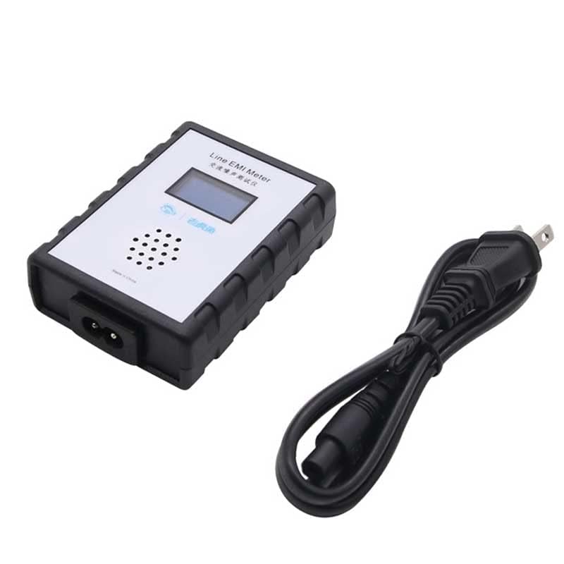 OLED Display Mains Noise Tester - EMI Measuring Instrument with Broadband AC Power Supply | Ripple Analyzer & Line EMI Meter for Home/Industrial Electrical Safety Testing