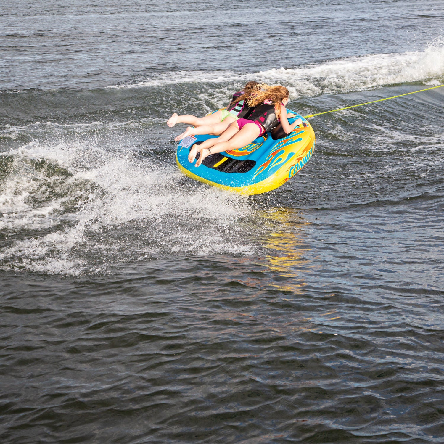 Connelly Hot Rod 2 Rider Towable Tube for Water Sports - Perfect for Lakes, Rivers & Beach Fun