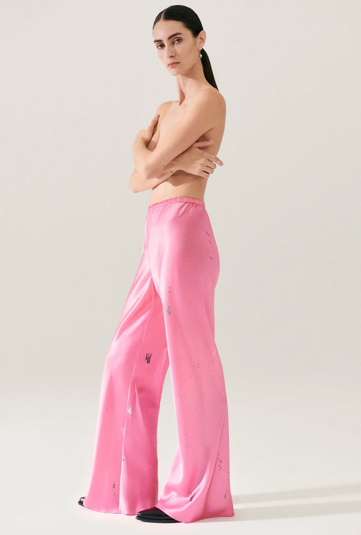 Stylish Bias Cut Pants for Women - Comfortable & Trendy HOG WASH Design - Perfect for Casual Wear, Office Outfits & Everyday Fashion